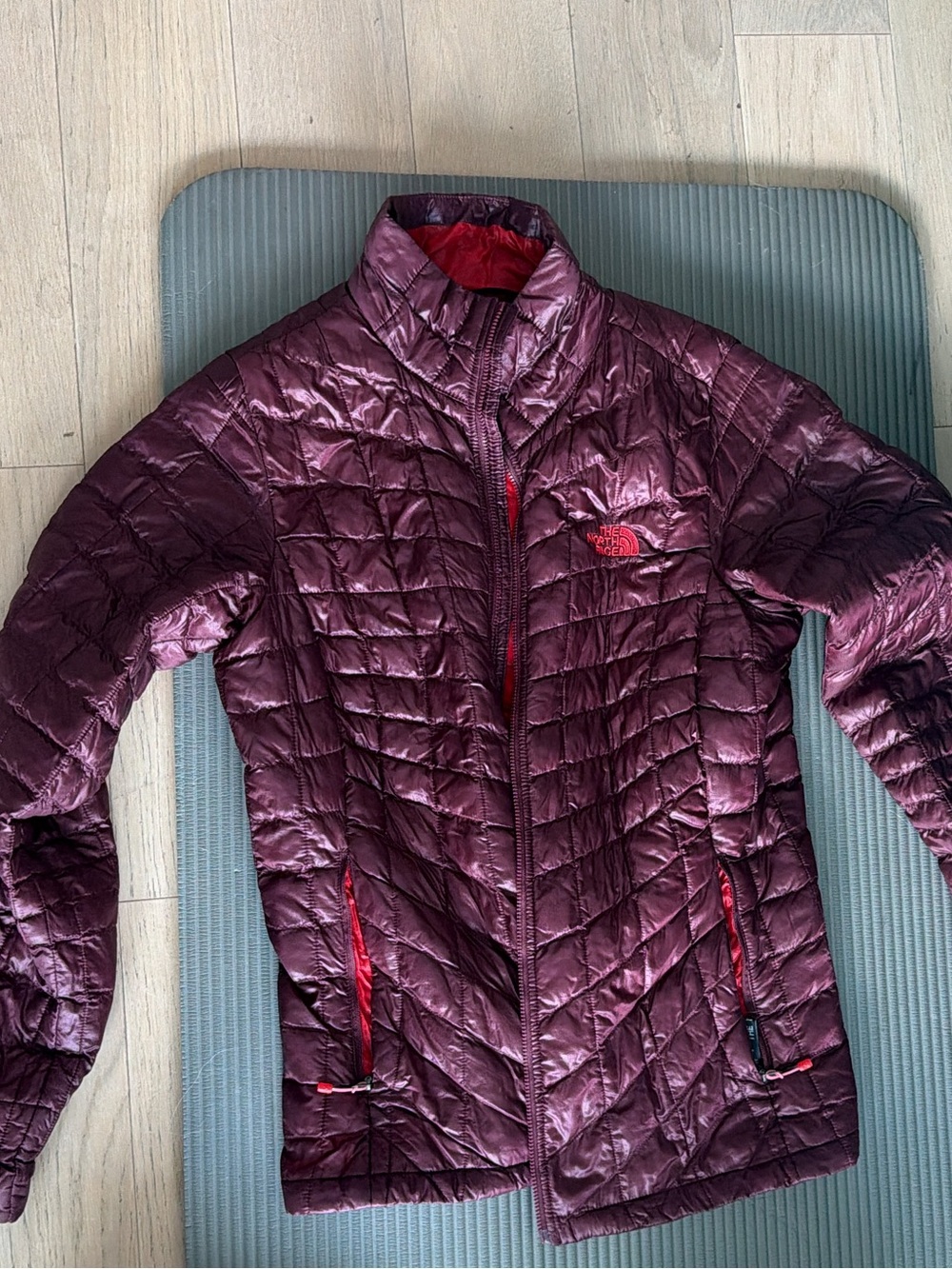 The North Face Women's Burgundy Quilted Puffer Jacket